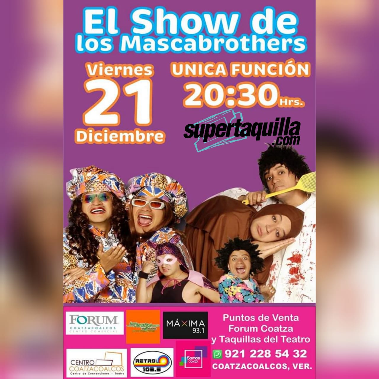 El show de «Los Mascabrothers» – 21 Diciembre