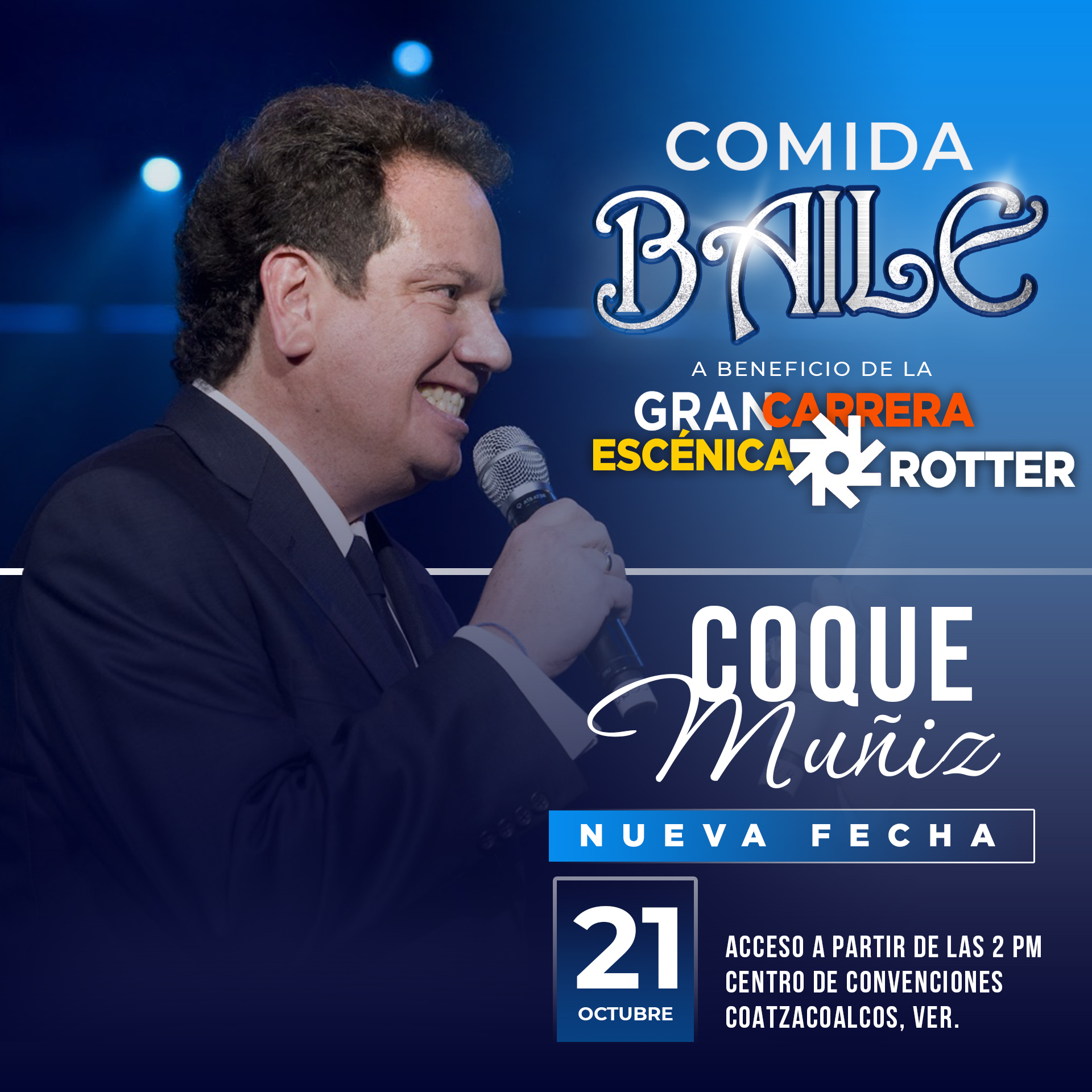 COMIDA-BAILE con la actuación estelar de Jorge «Coque» Muñiz»