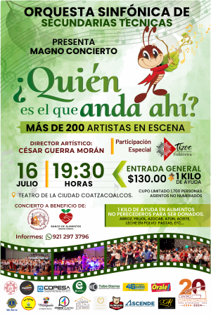 ORQUESTA SINFÓNICA DE SECUNDARIAS TÉCNICAS – QUIÉN ES EL QUE ANDA AHÍ ❓🦗