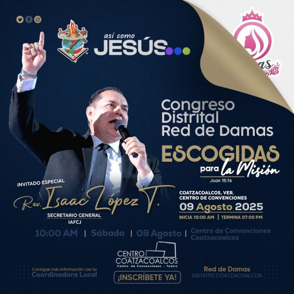 |CONGRESO DISTRITAL RED DE DAMAS: «ESCOGIDAS PARA LA MISIÓN»|